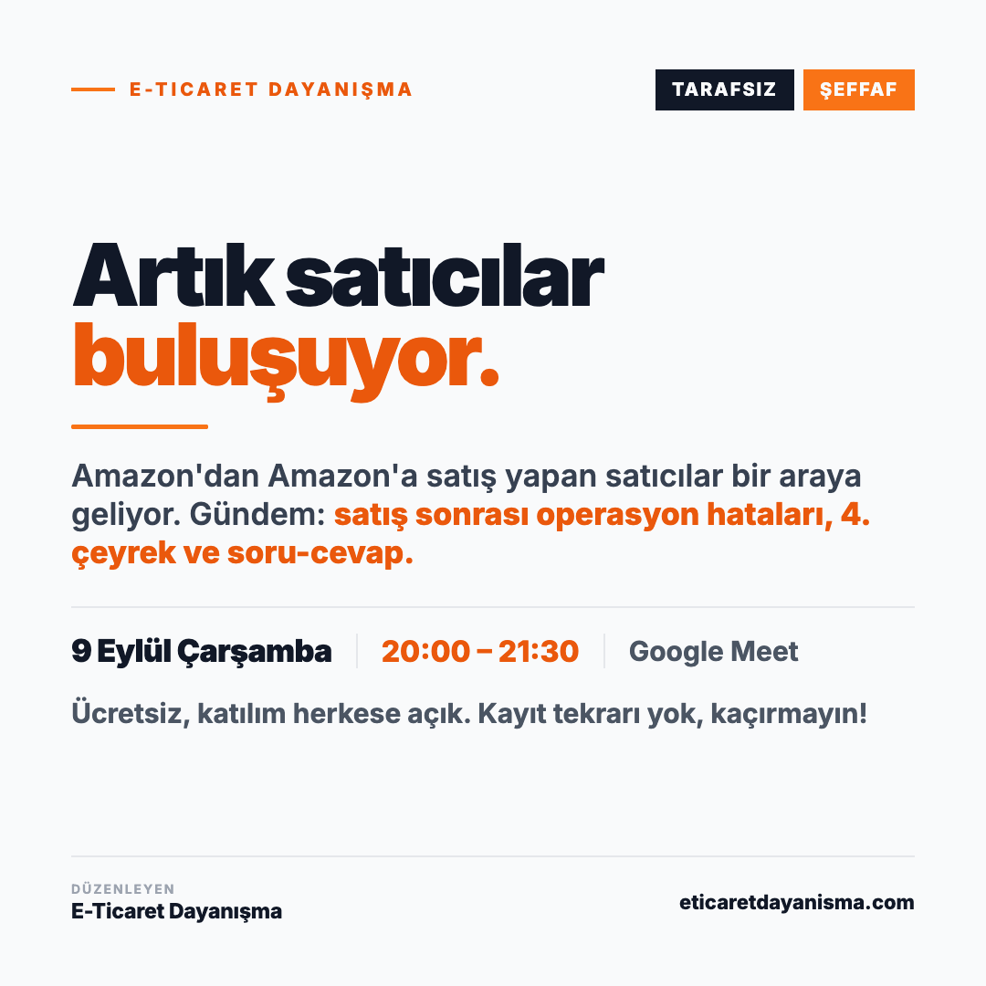 Satıcılar Toplanıyor / 09.09.2026
